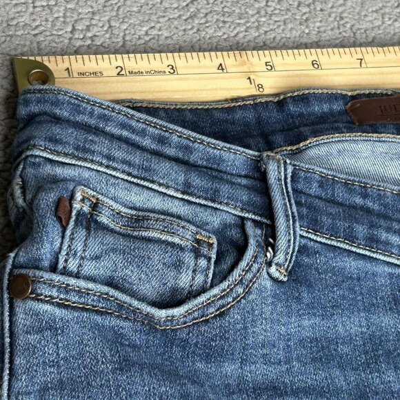 Judy Blue 90s Straight Fit Jeans Womens 7/28 Blue Denim Medium Wash Stretch - Picture 7 of 12